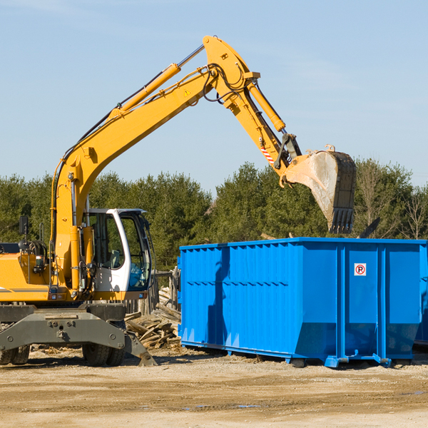 how does a residential dumpster rental service work in Preston